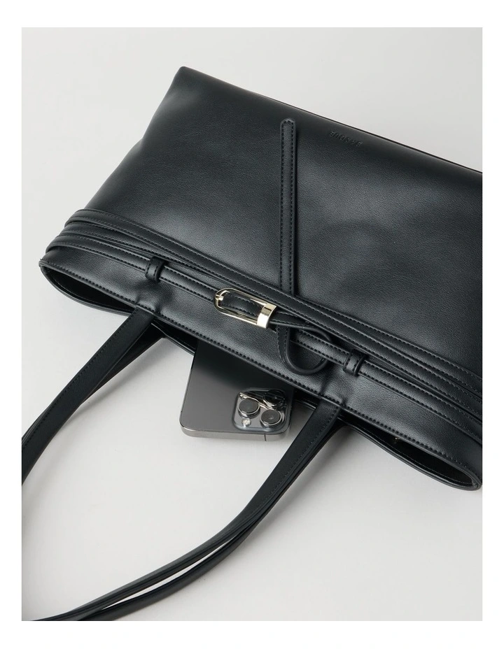 Kylie Tote Bag in Black image 3