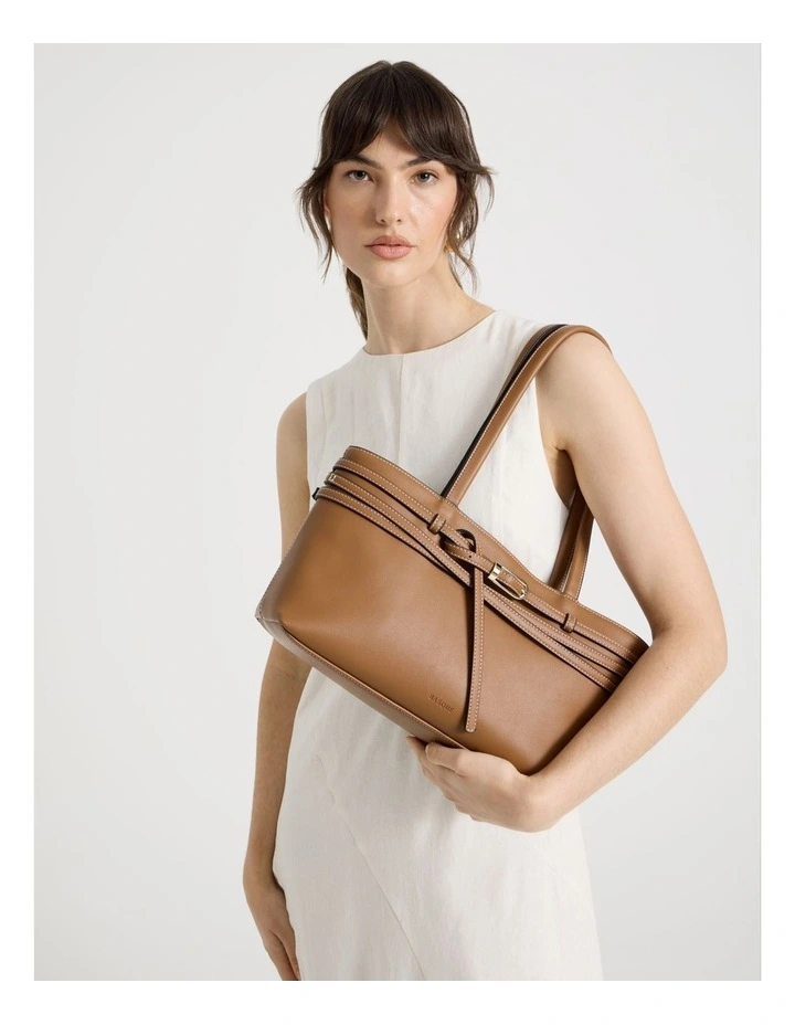 Kylie Tote Bag in Tan image 2