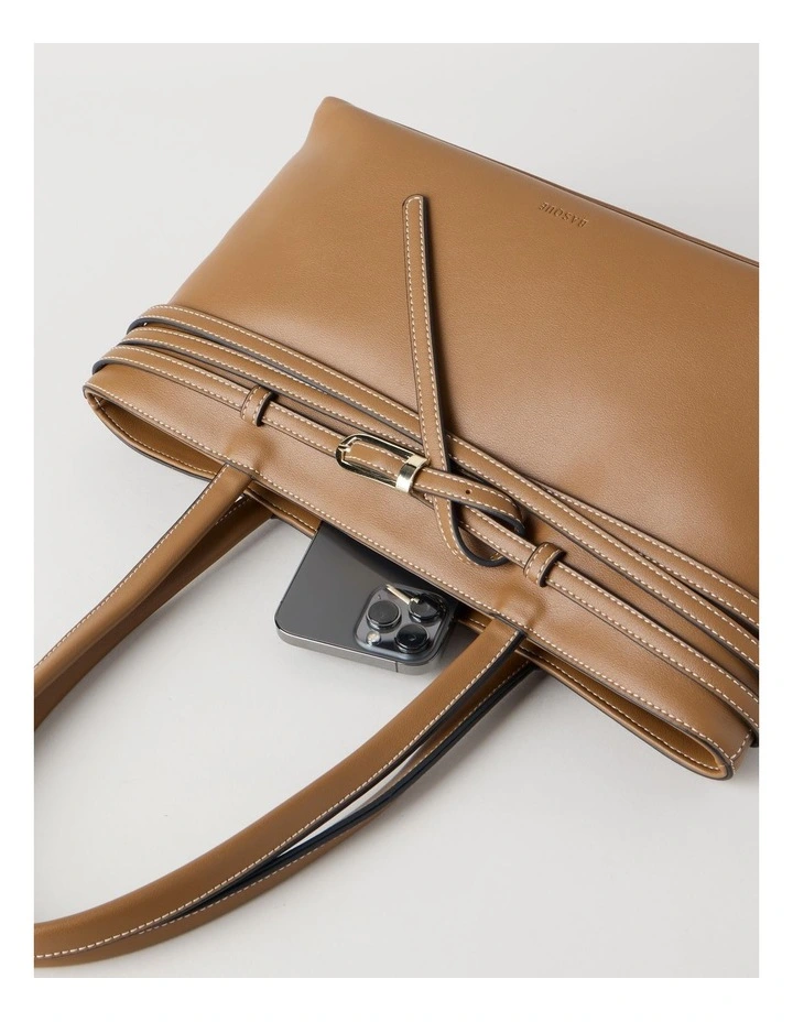Kylie Tote Bag in Tan image 3