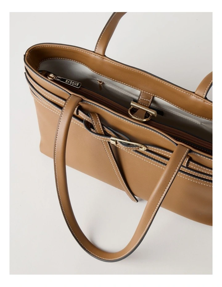 Kylie Tote Bag in Tan image 7