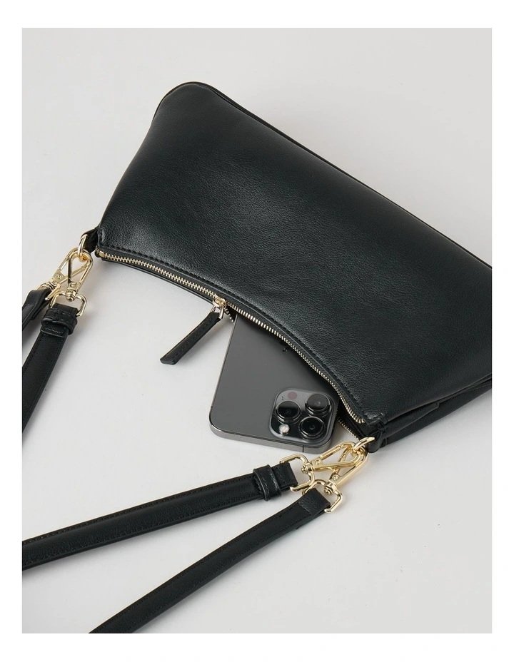 Cynthia Shoulder Bag in Black image 2