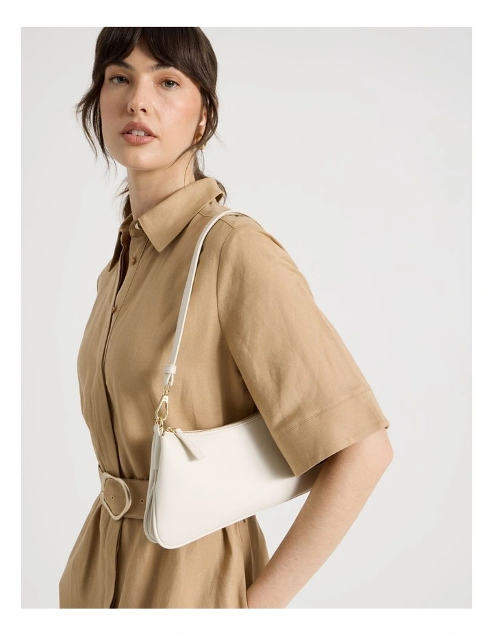 Cynthia Shoulder Bag in Ivory image 2