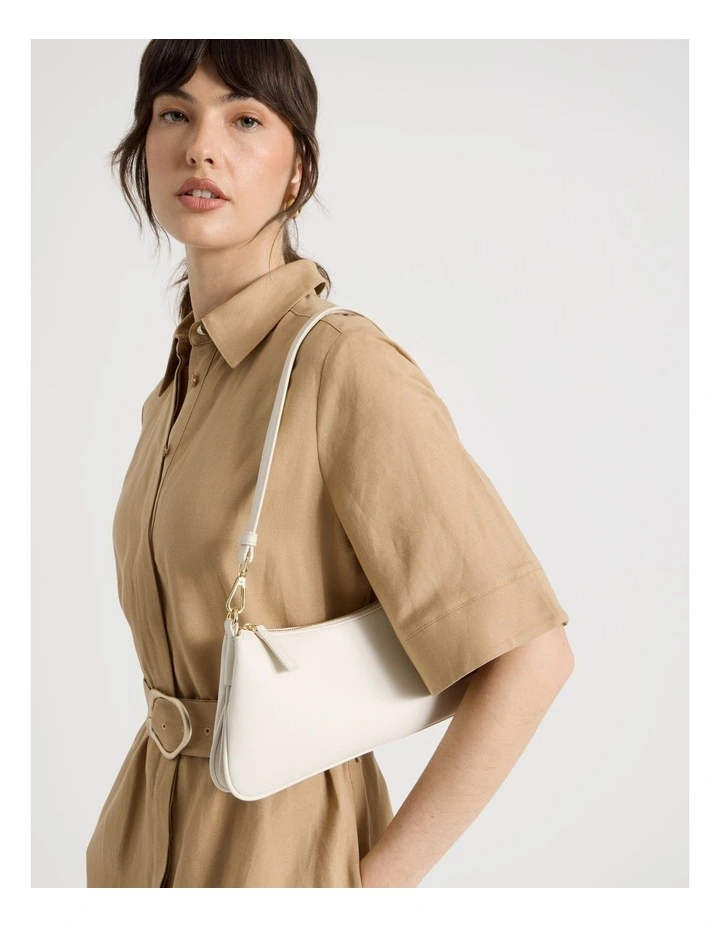 Cynthia Shoulder Bag in Ivory image 2