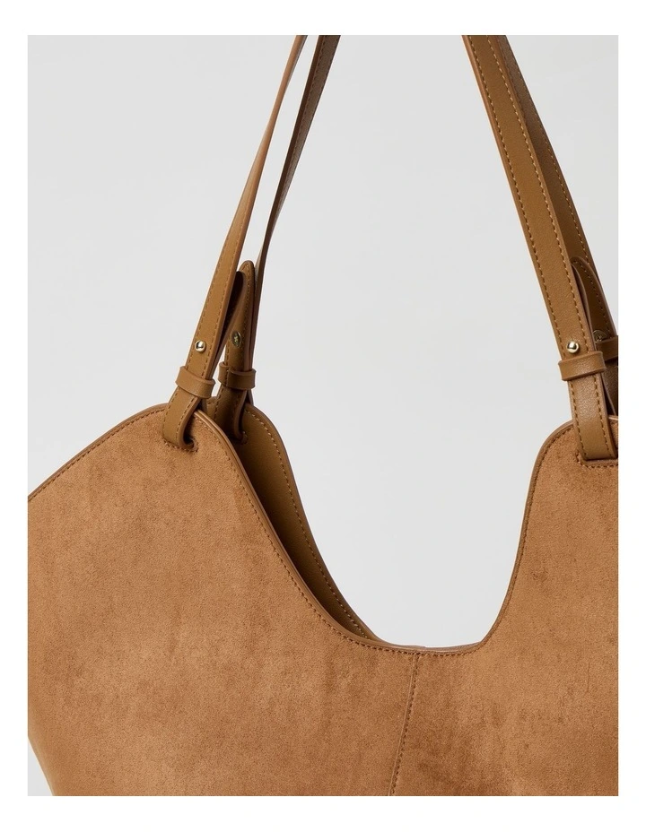 Kaycee Tote Bag in Light Tan image 2