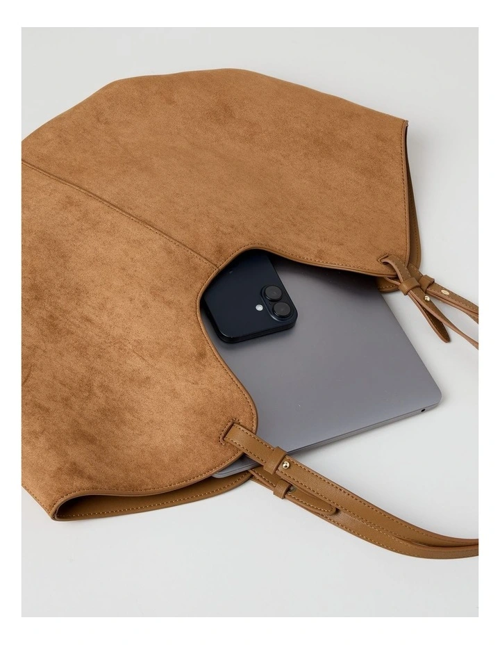 Kaycee Tote Bag in Light Tan image 6