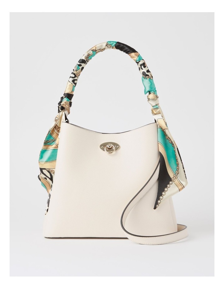 Valentine Shoulder Bag in Vanilla/Chain Leopard White
