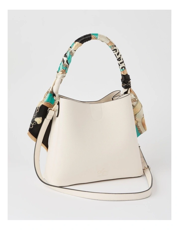 Valentine Shoulder Bag in Vanilla/Chain Leopard image 3