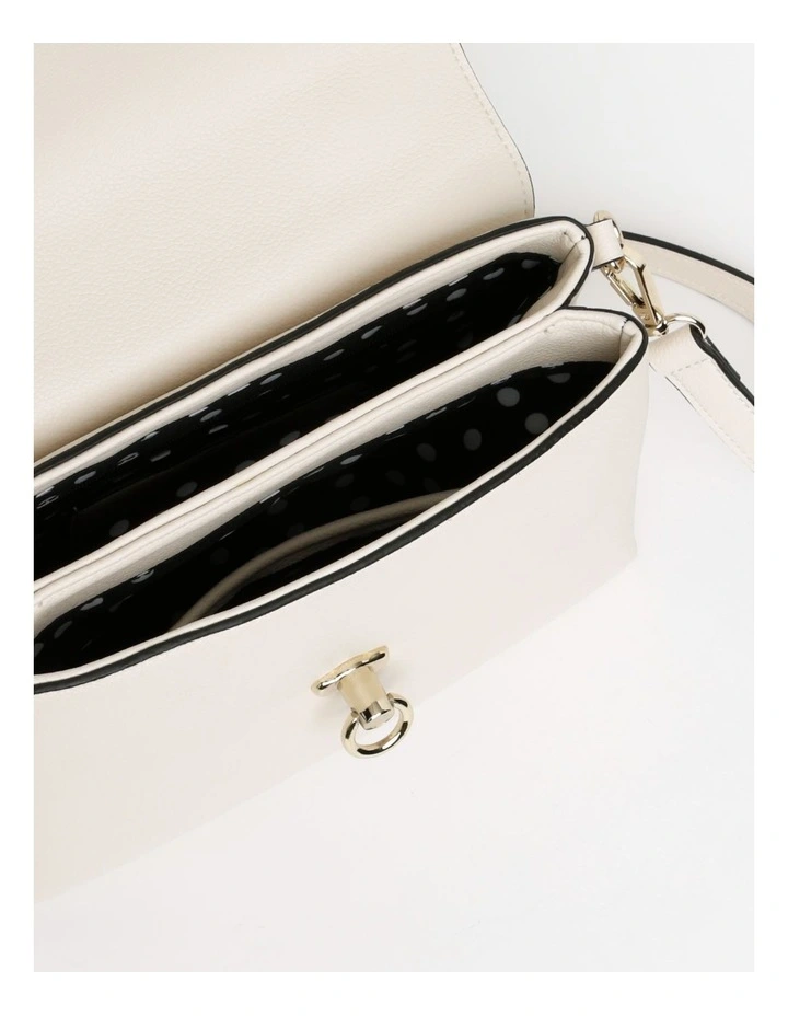 True Love Satchel Bag in Vanilla image 6