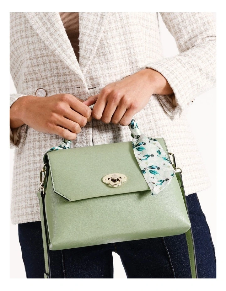 True Love Satchel Bag in Seafoam image 4