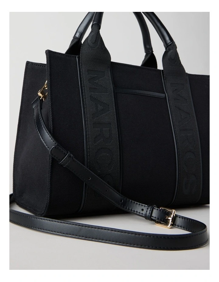 Barbados Nero Tote Bag in Black image 3