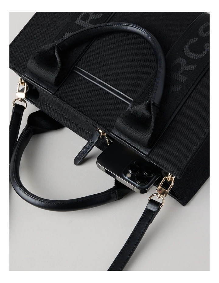 Barbados Nero Tote Bag in Black image 6