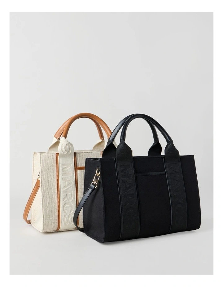 Barbados Nero Tote Bag in Black image 7