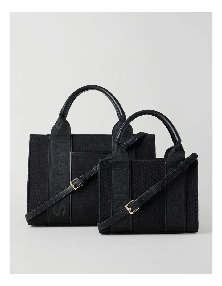 Barbados Mini Nero Tote Bag in Black image 3