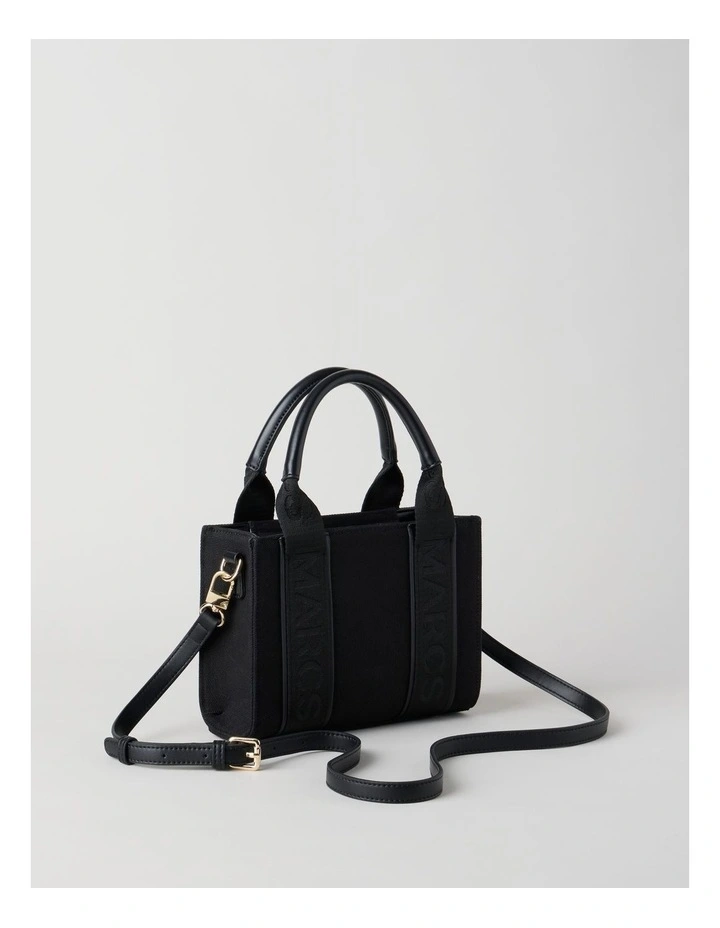 Barbados Mini Nero Tote Bag in Black image 5