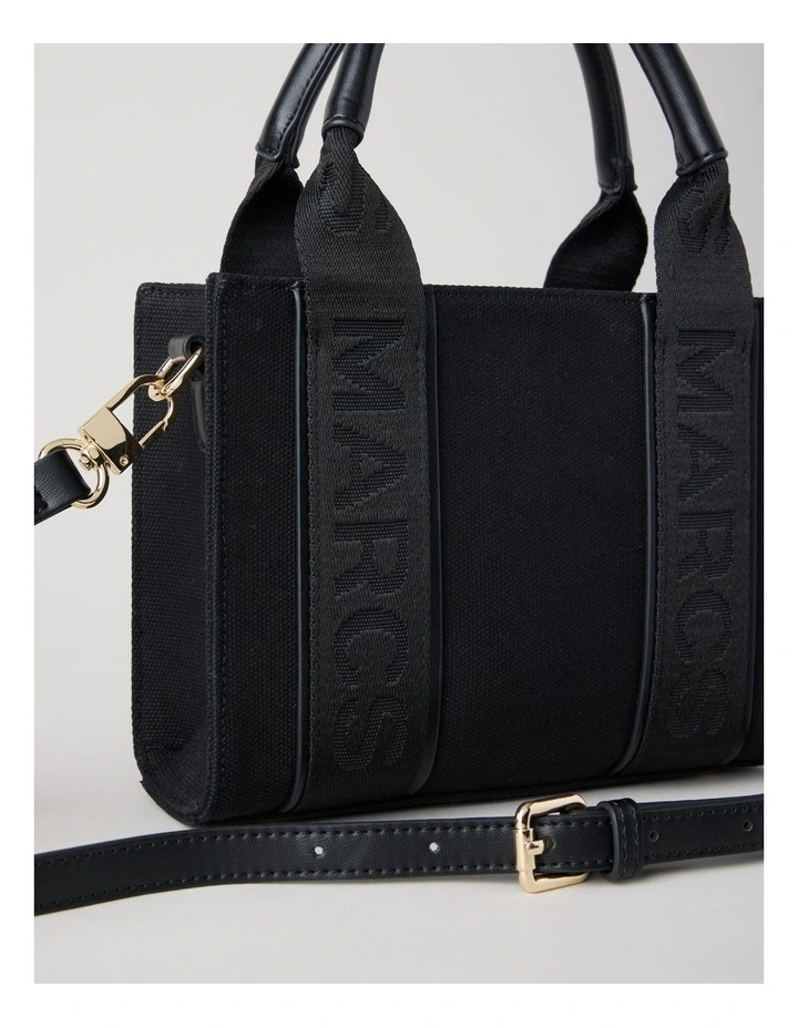Barbados Mini Nero Tote Bag in Black image 6