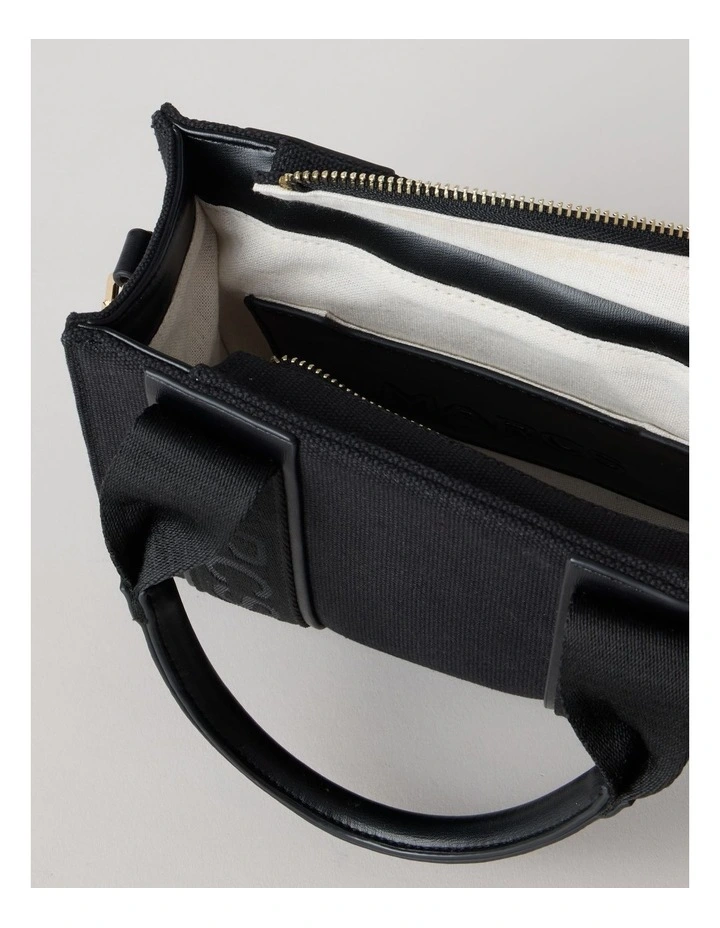 Barbados Mini Nero Tote Bag in Black image 7