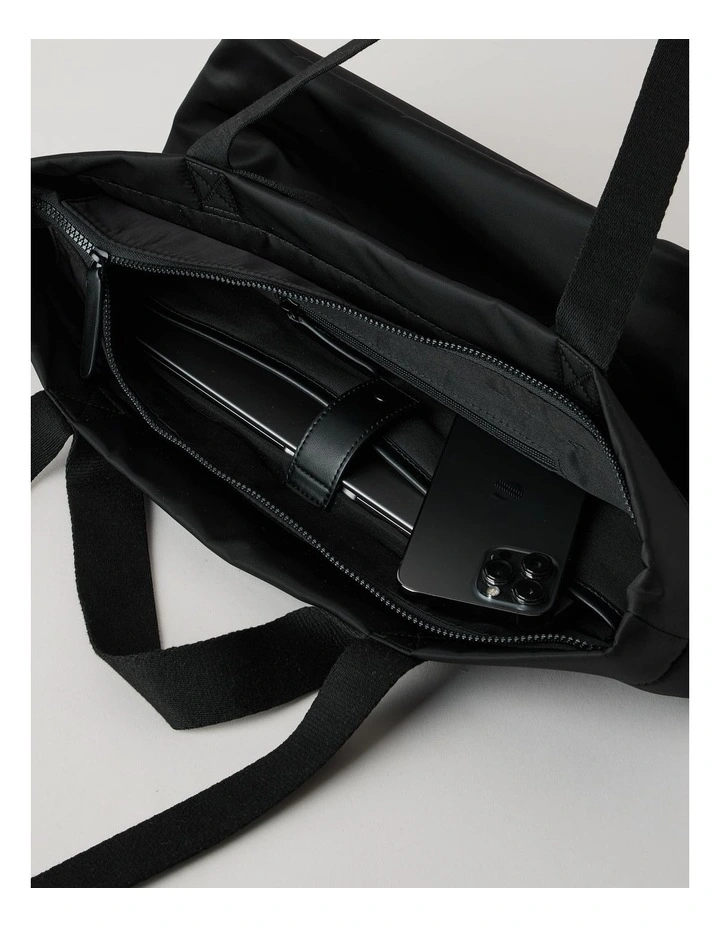 Valencia Tote Bag in Black image 3