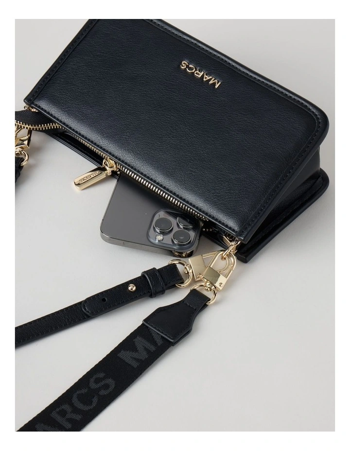Lucerne Shoulder Bag in Black image 2