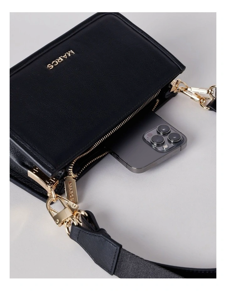 Lucerne Shoulder Bag in Black image 7