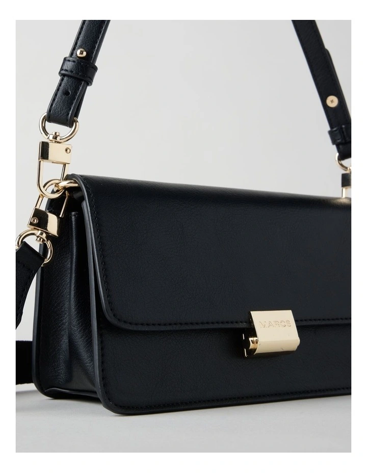 Lyon Shoulder Bag in Black image 3