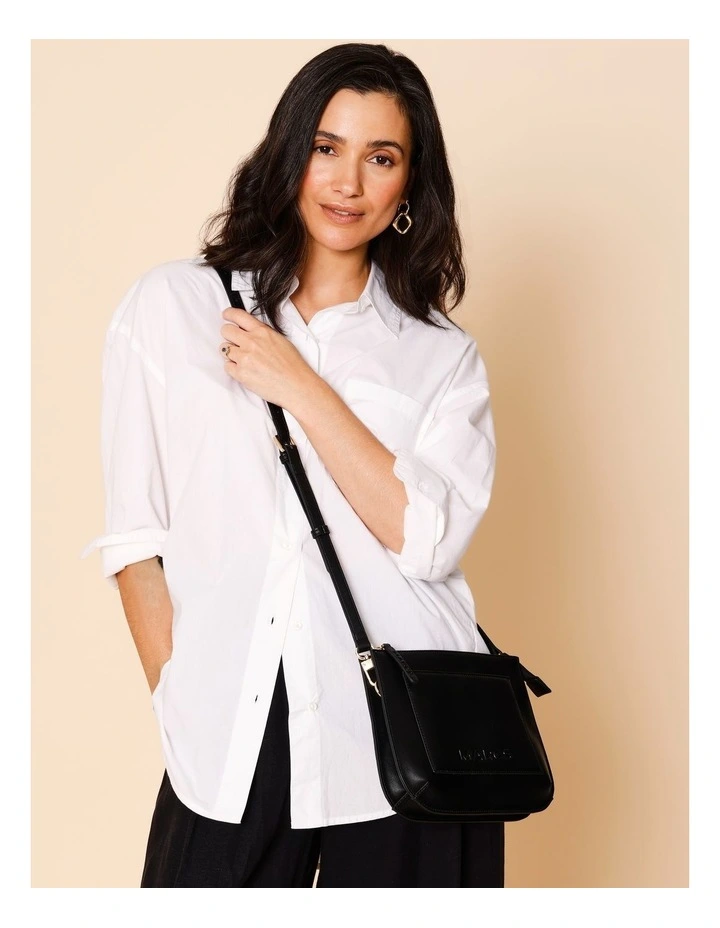 Milan Crossbody Bag in Black image 4