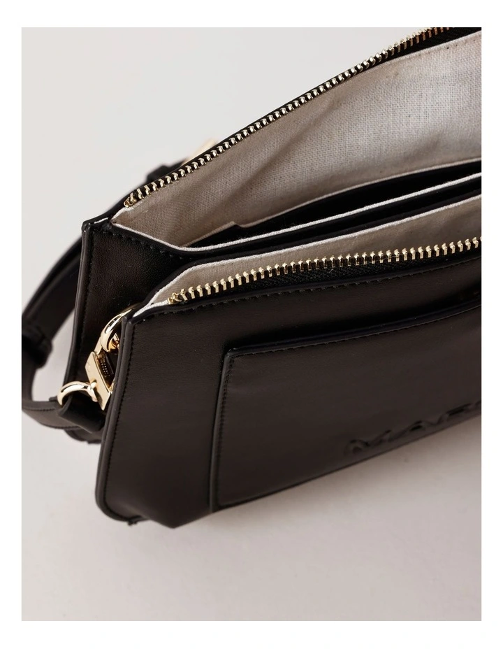 Milan Crossbody Bag in Black image 6
