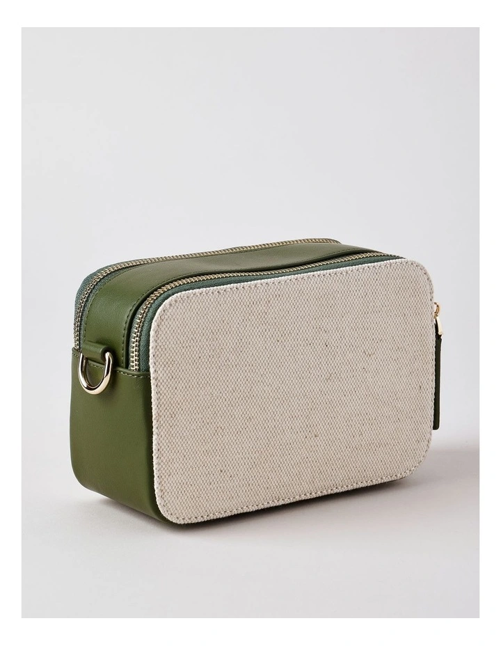 Budapest Crossbody Bag in Olive Combo image 3