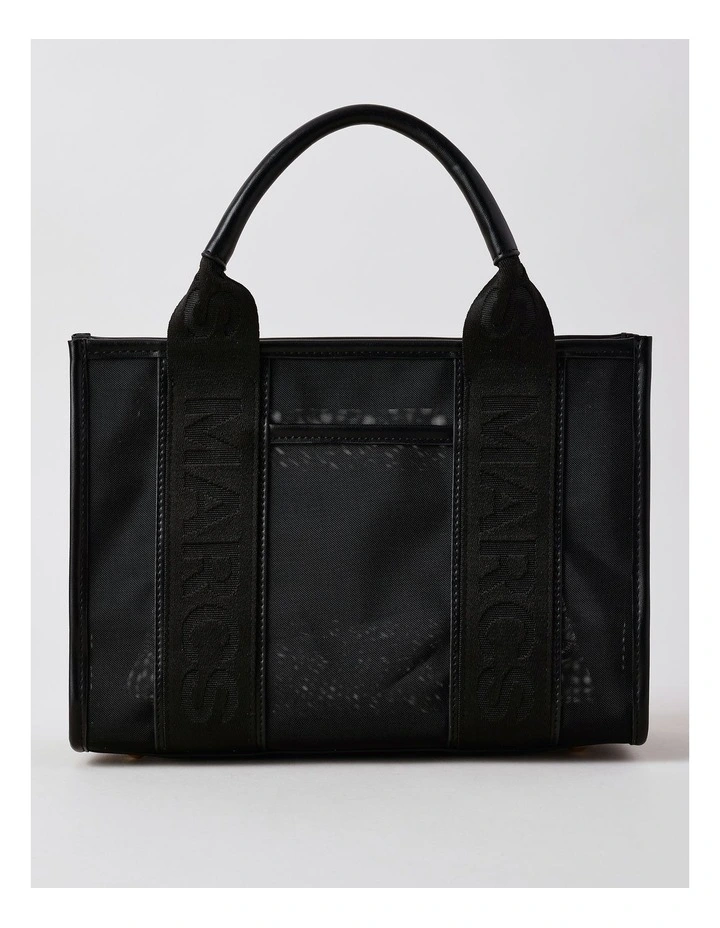 Barbados Tote Bag in Black Mesh image 1