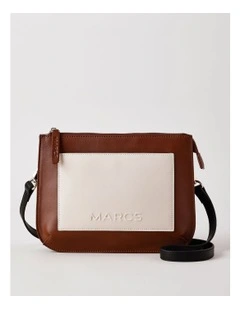 Milan Crossbody Bag in Brown/Ballerina Combo