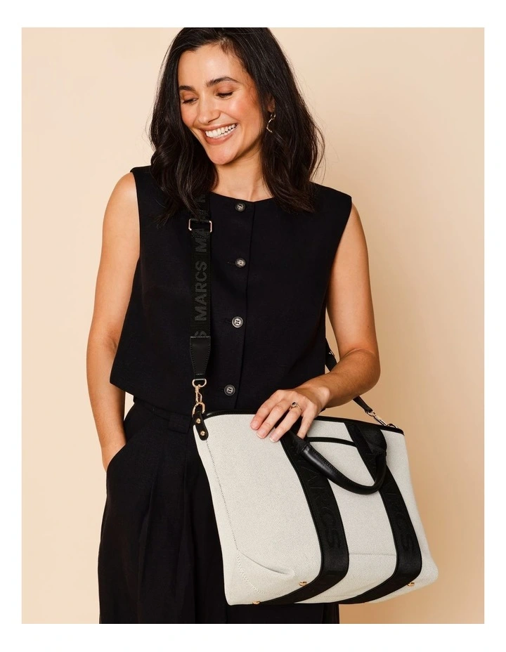 Sardegna Tote Bag in Black Combo image 4