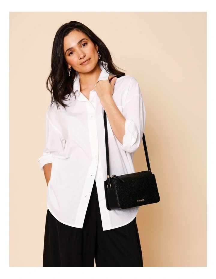 Perugia Shoulder Bag in Black image 2