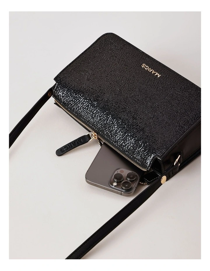 Perugia Shoulder Bag in Black image 7
