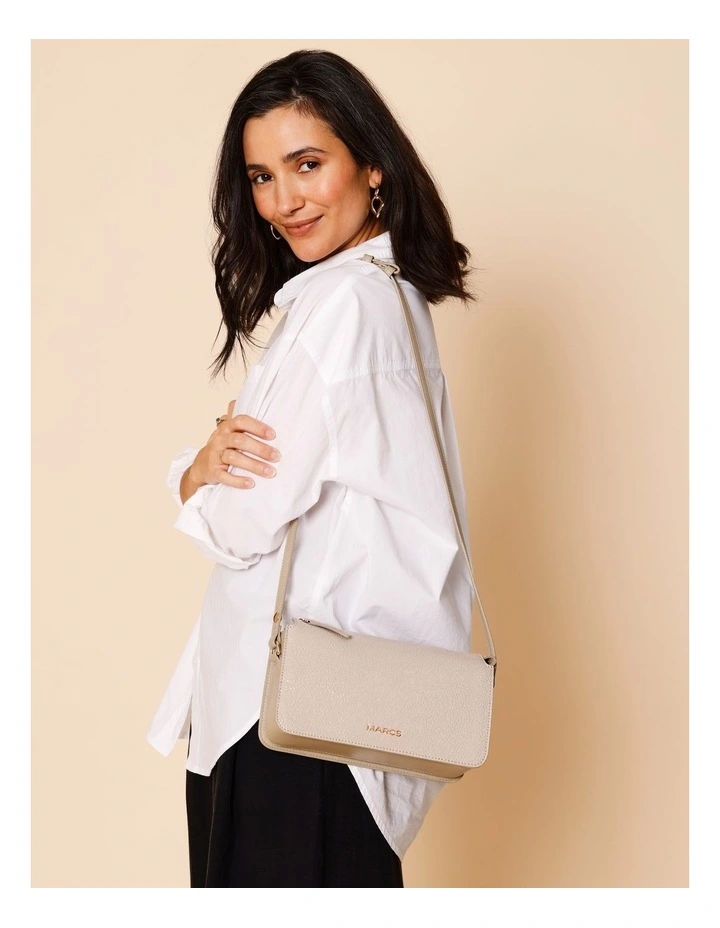 Perugia Shoulder Bag in Taupe image 2