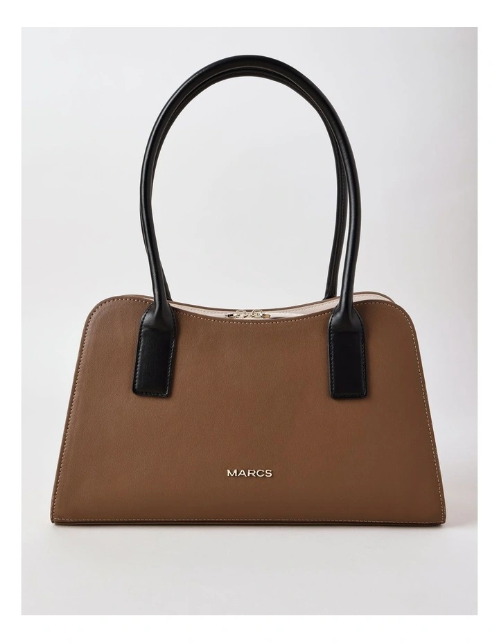 Messina Tote Bag in Brown Combo image 1