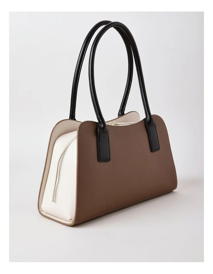 Messina Tote Bag in Brown Combo image 3