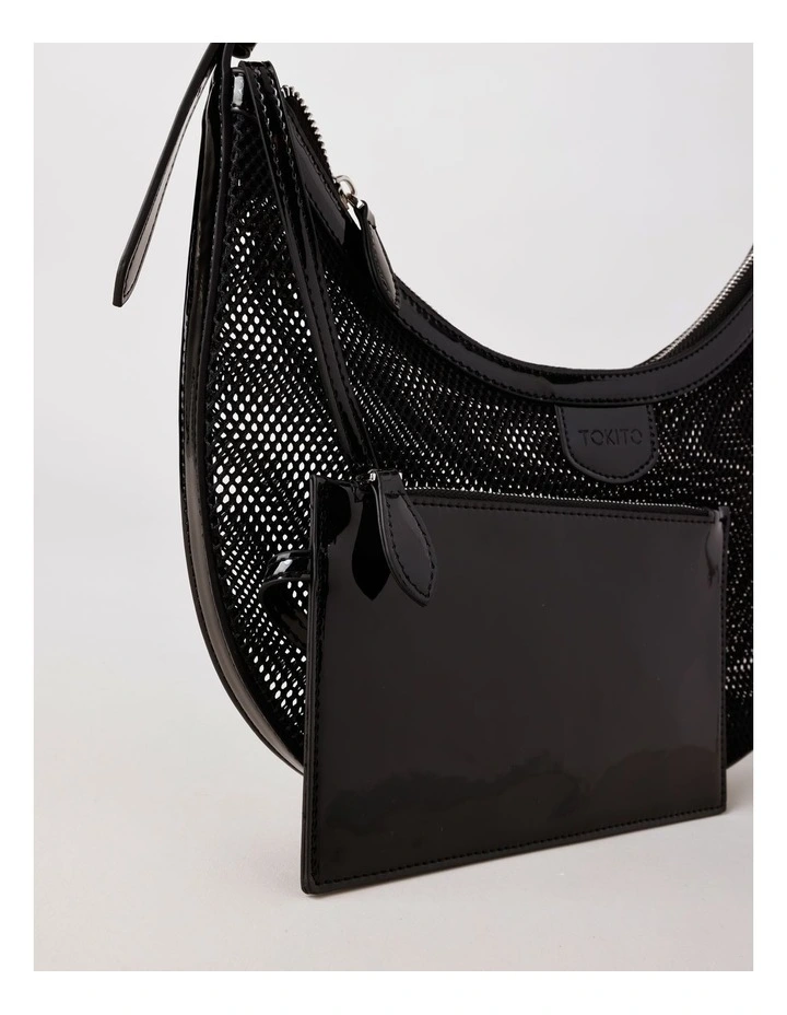 Nadine Shoulder Bag in Black image 6