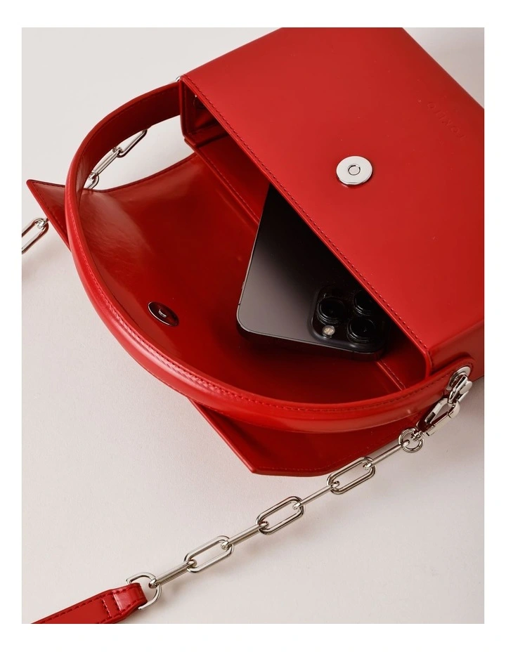 Evalia Shoulder Bag in Ruby image 5