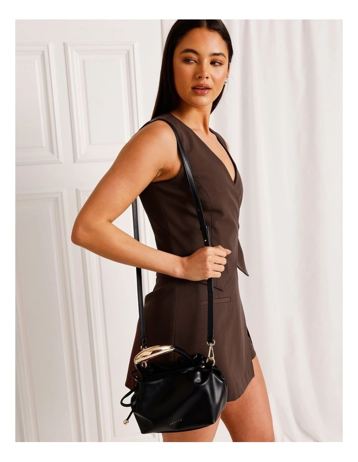 Louisa Crossbody Bag in Black image 4