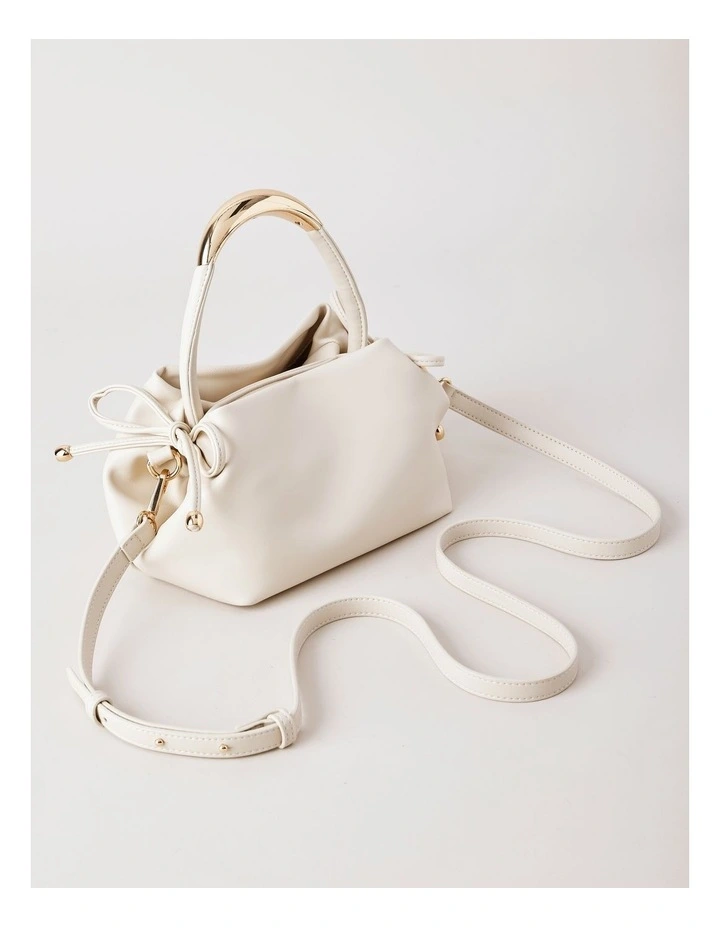 Louisa Crossbody Bag in White image 3