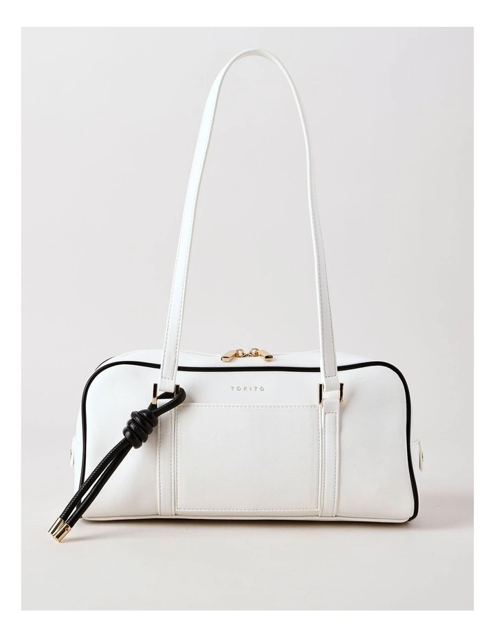 Isla Bowler Bag in White image 1