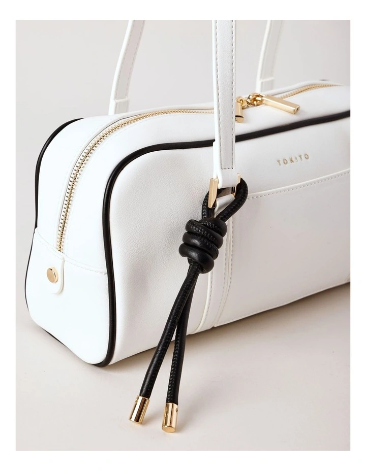 Isla Bowler Bag in White image 2