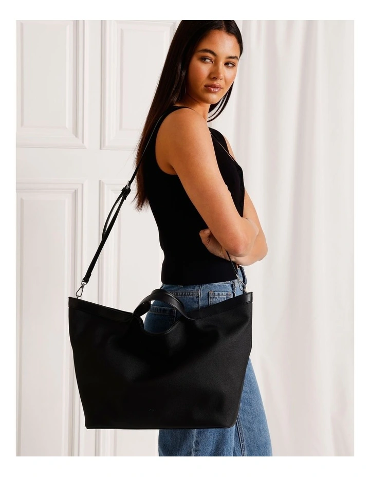 Grace Tote Bag in Black image 4