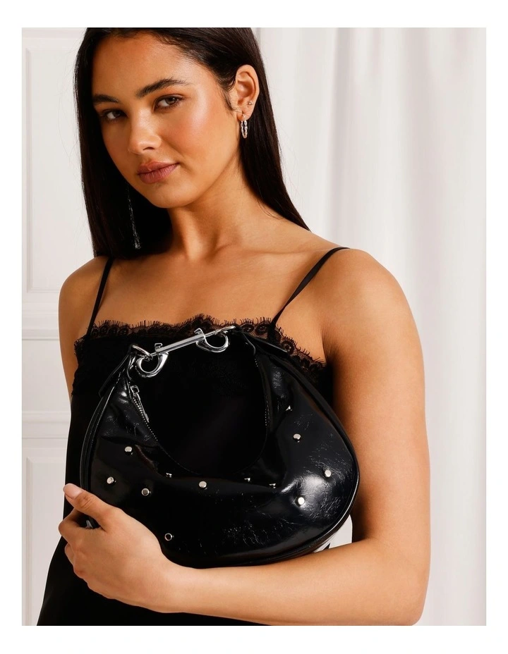 Rosie Clutch Bag in Black image 2