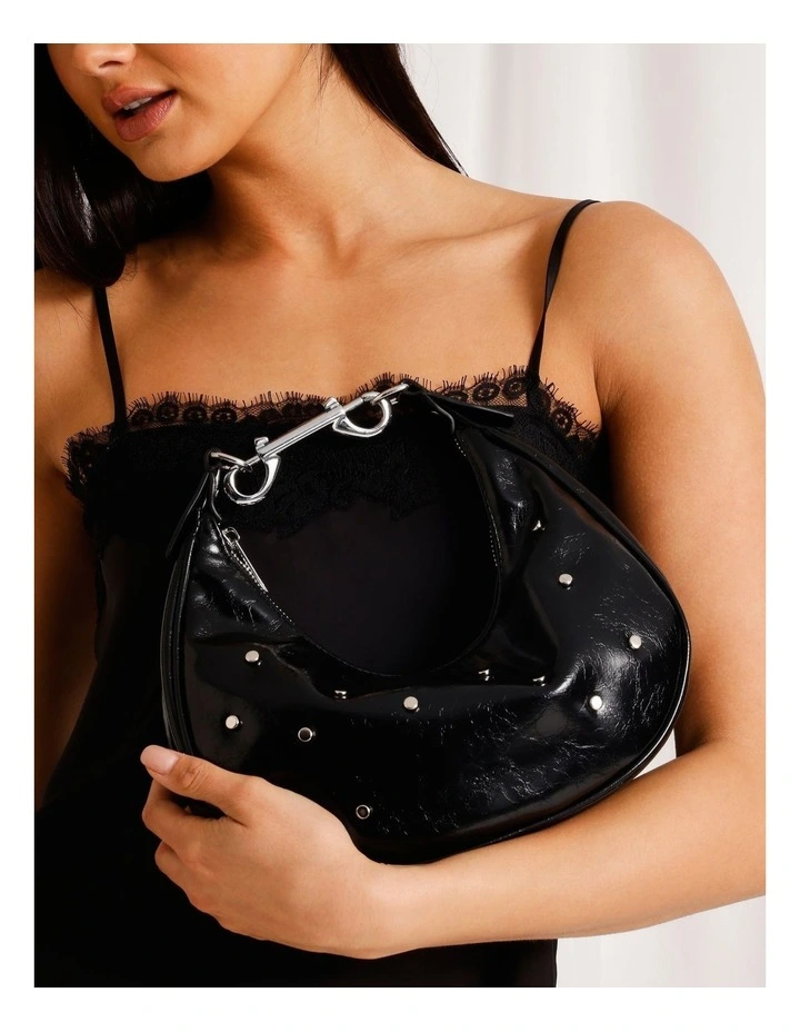 Rosie Clutch Bag in Black image 4