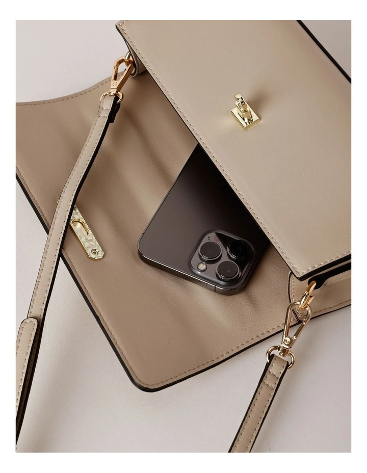 Claire Crossbody Bag in Stone image 5