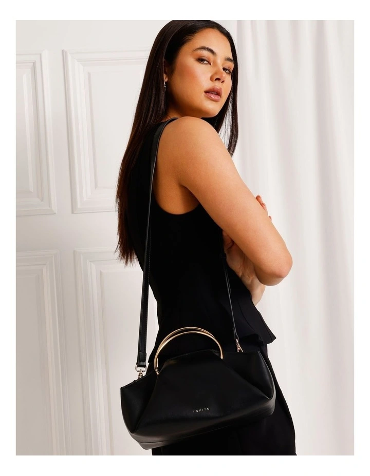 Misha Crossbody Bag in Black image 4