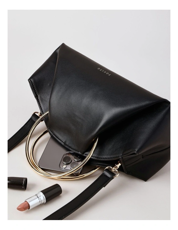 Misha Crossbody Bag in Black image 7
