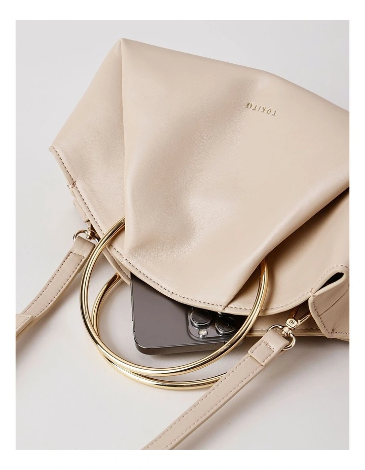 Misha Crossbody Bag in Stone image 7