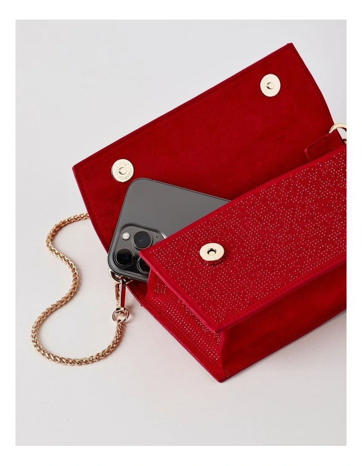 Queenie Crossbody Bag in Ruby image 5