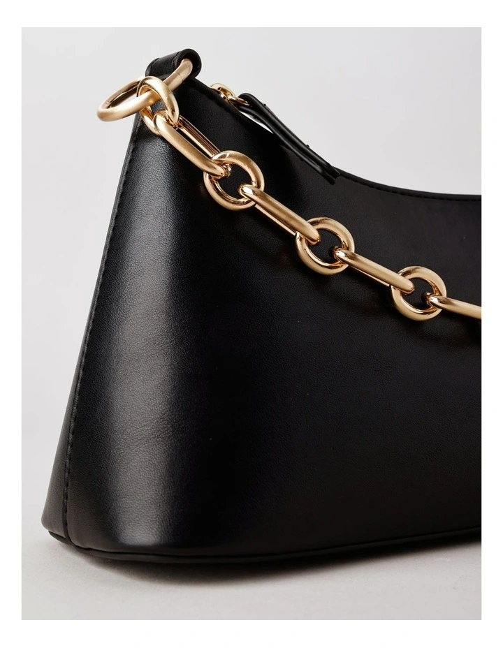 Cynthia Shoulder Bag in Black image 4